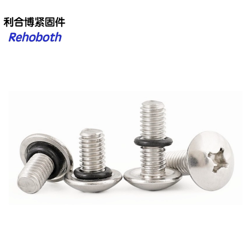 【防水螺丝】304不锈钢通用十字圆头防水密封螺丝M2M2.5M3M4M5M6 - 图0