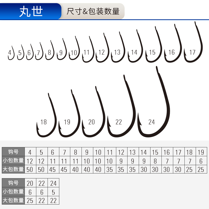 慕斯达丸世歪嘴有倒刺高强度台钓休闲钓海钓长柄鱼钩渔具垂钓品 - 图2