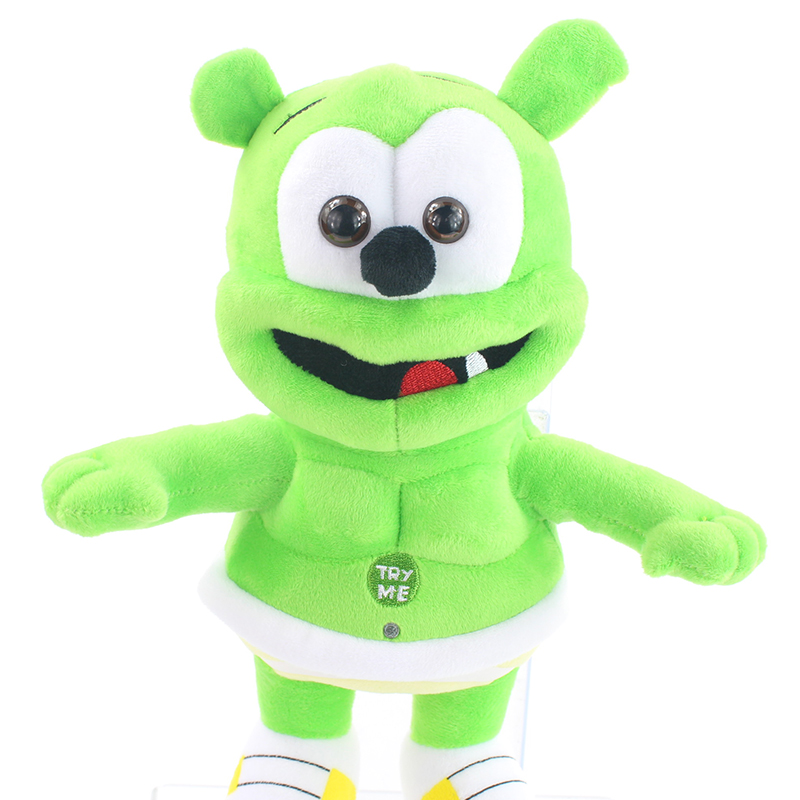 音乐橡胶熊唱歌熊毛绒公仔玩偶gummy bear plush娃娃儿童生日礼物 - 图0