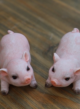 室内树脂庭院阳台摆件可爱小猪