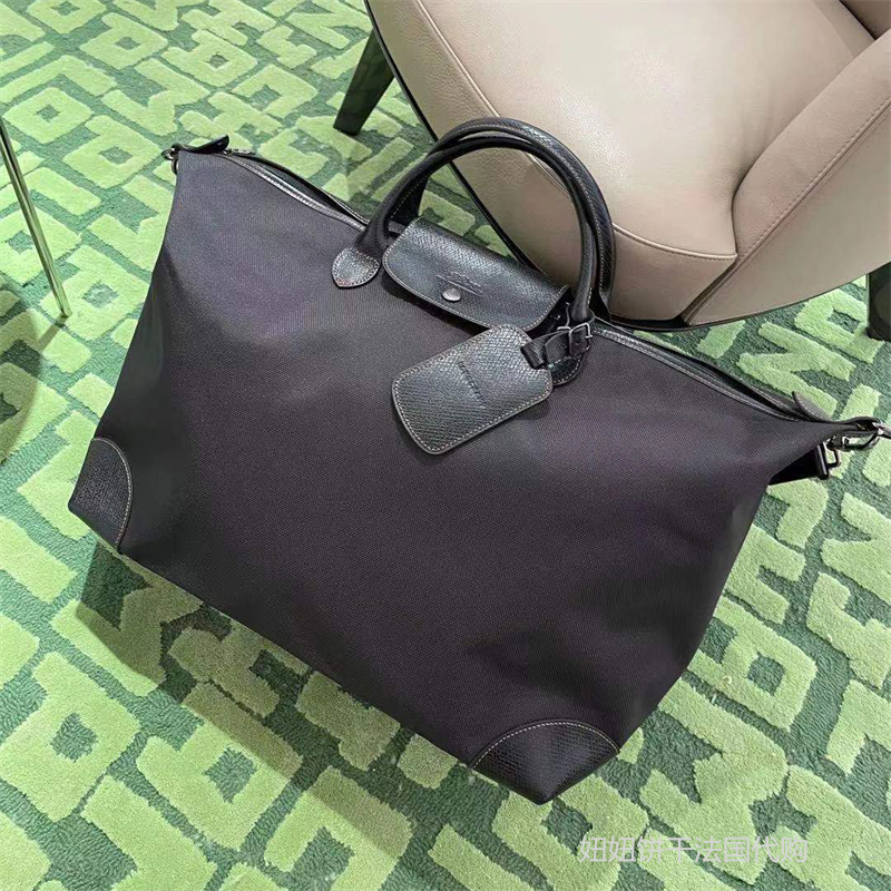 LONGCHAMP/珑骧包Boxford旅行袋单肩斜跨包龙骧大容量登机手提包