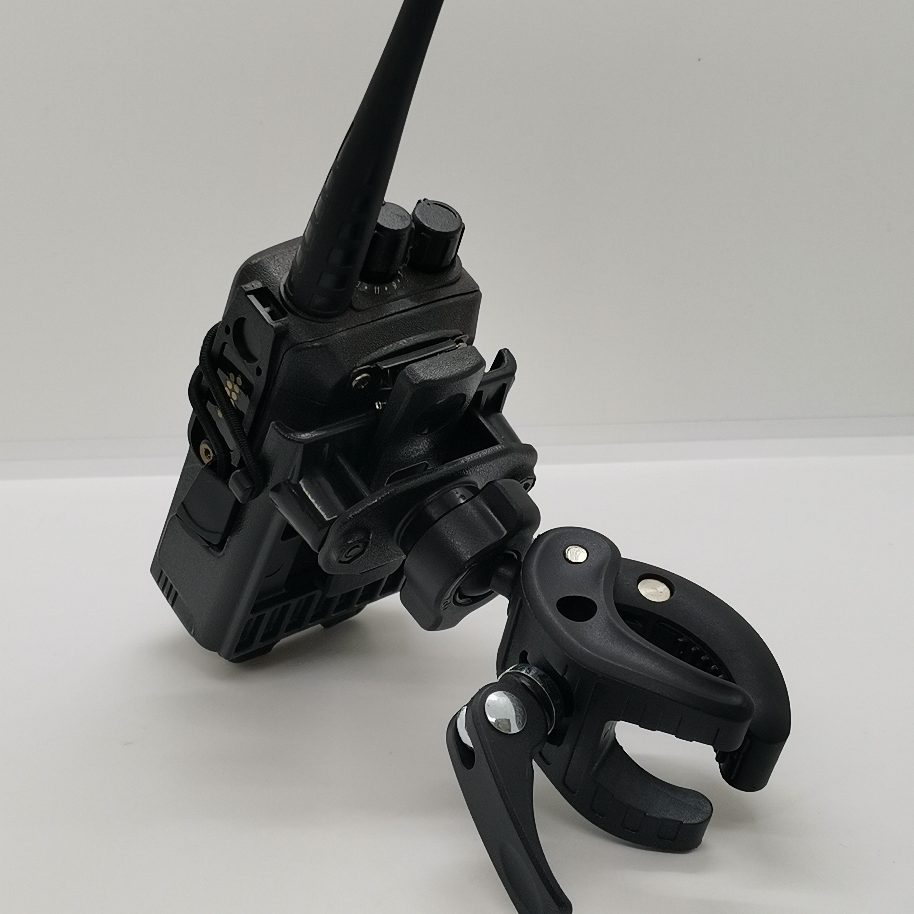 手台手咪车载支架汽车摩托车电动车自行车通用牢固不晃夹子支架,淘宝优惠券,粉丝福利购,淘宝优惠卷