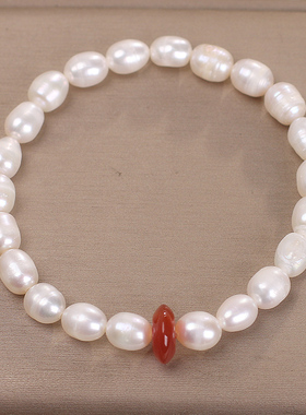 复古简约天然米珠手链