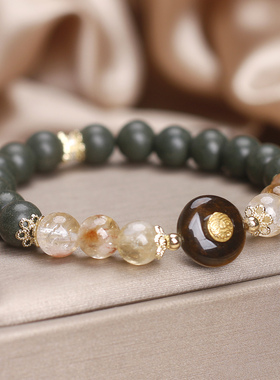 天然金发晶虎眼石手链女款