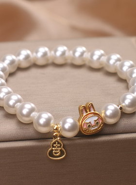 labubu施家珍珠手链女2025新款