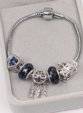 东大门韩国捕梦网百搭爱心琉璃珠