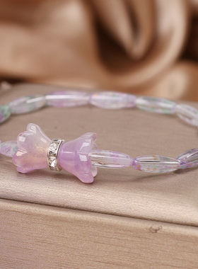 紫色芭蕾风甜美蝴蝶结小众气质