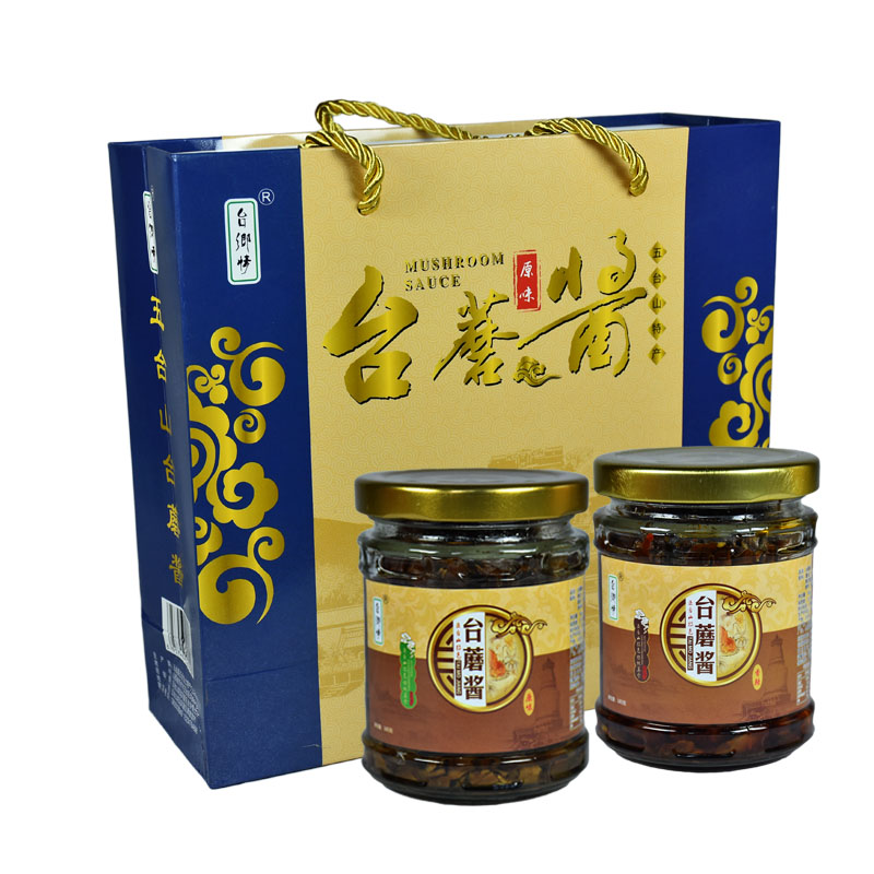 台郷情台蘑酱五台山蘑菇酱香菇酱山西特产干饭下饭礼盒素食台乡情