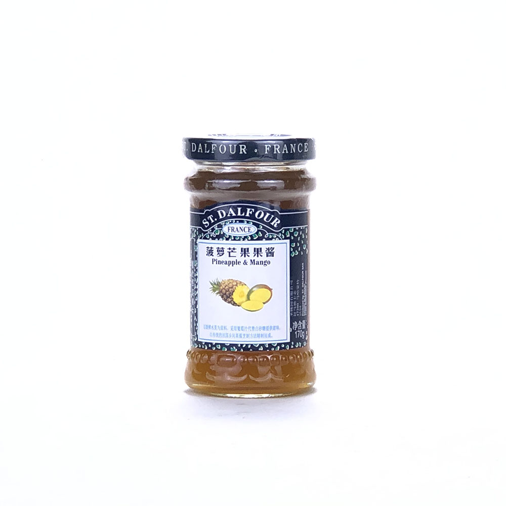 圣桃园菠萝芒果果酱170g法国进口St Dalfour Pineapple Mango Jam - 图0