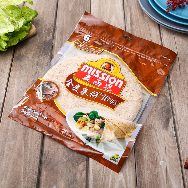 MISSION麦西恩全麦卷饼wholewheat wraps早餐卷饼 8英寸270g - 图0