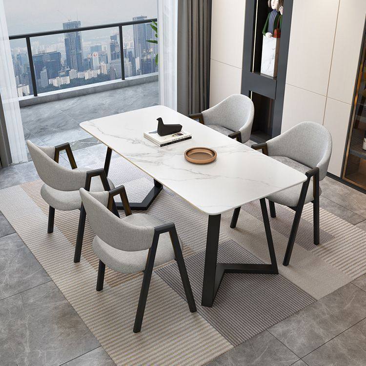意式轻奢岩板餐桌椅组合商用现代简约家用小户型吃饭桌长方形桌子,淘宝优惠券,粉丝福利购,淘宝优惠卷