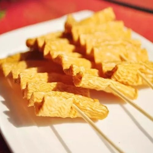Dried tofu skewers 150 skewers vegetarian chicken intestines braised soy products dry goods tofu skewers hot pot spicy hot fried skewers night market barbecue