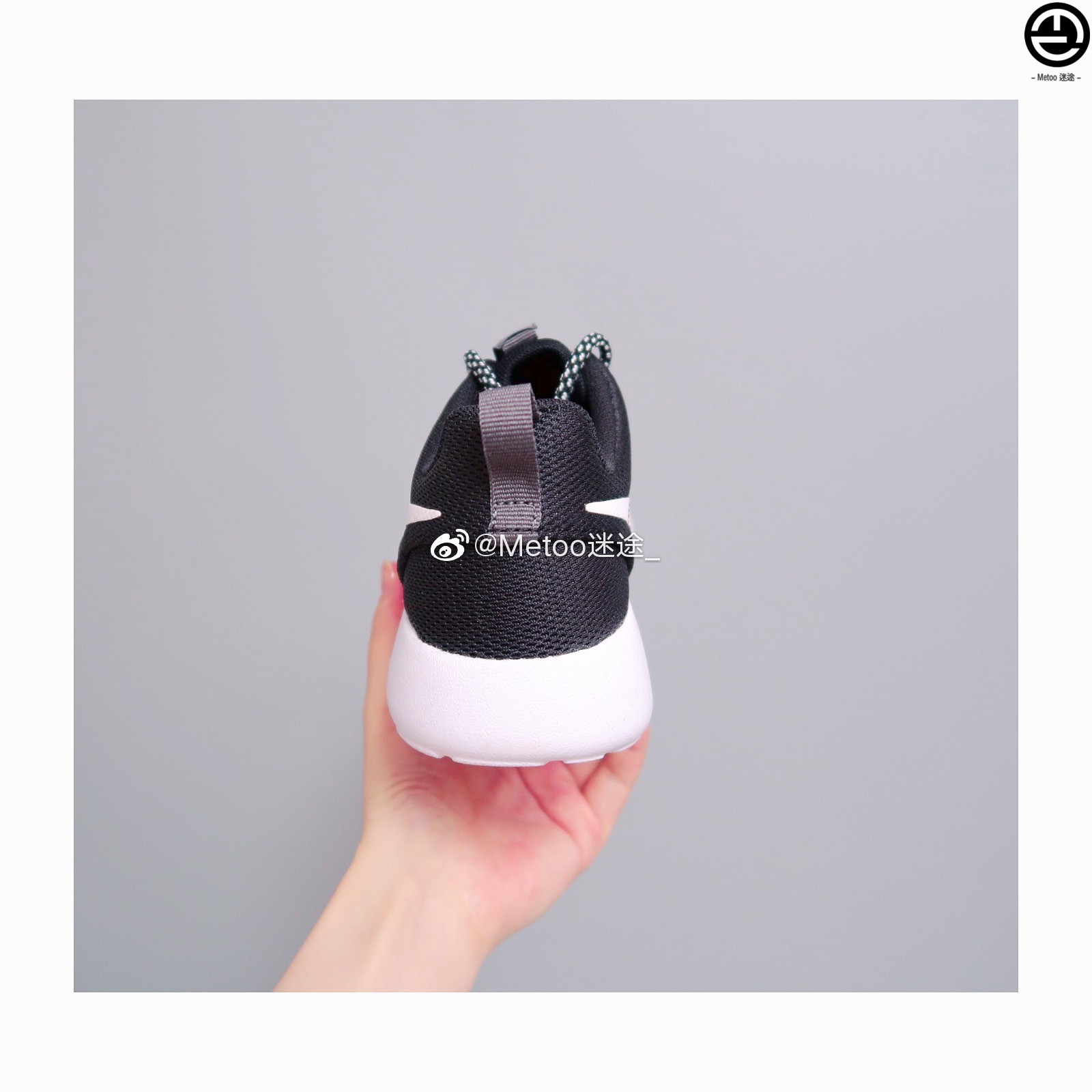 专柜正品Nike Roshe One女子黑白奥利奥轻便网面休闲运动鞋844994-图2