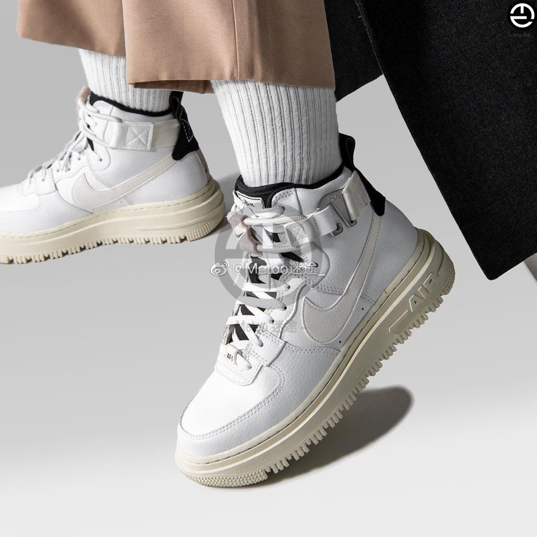 Nike/耐克 Nike AF1 High 女子新款机能高帮空军一号板鞋 DC3584 - 图1