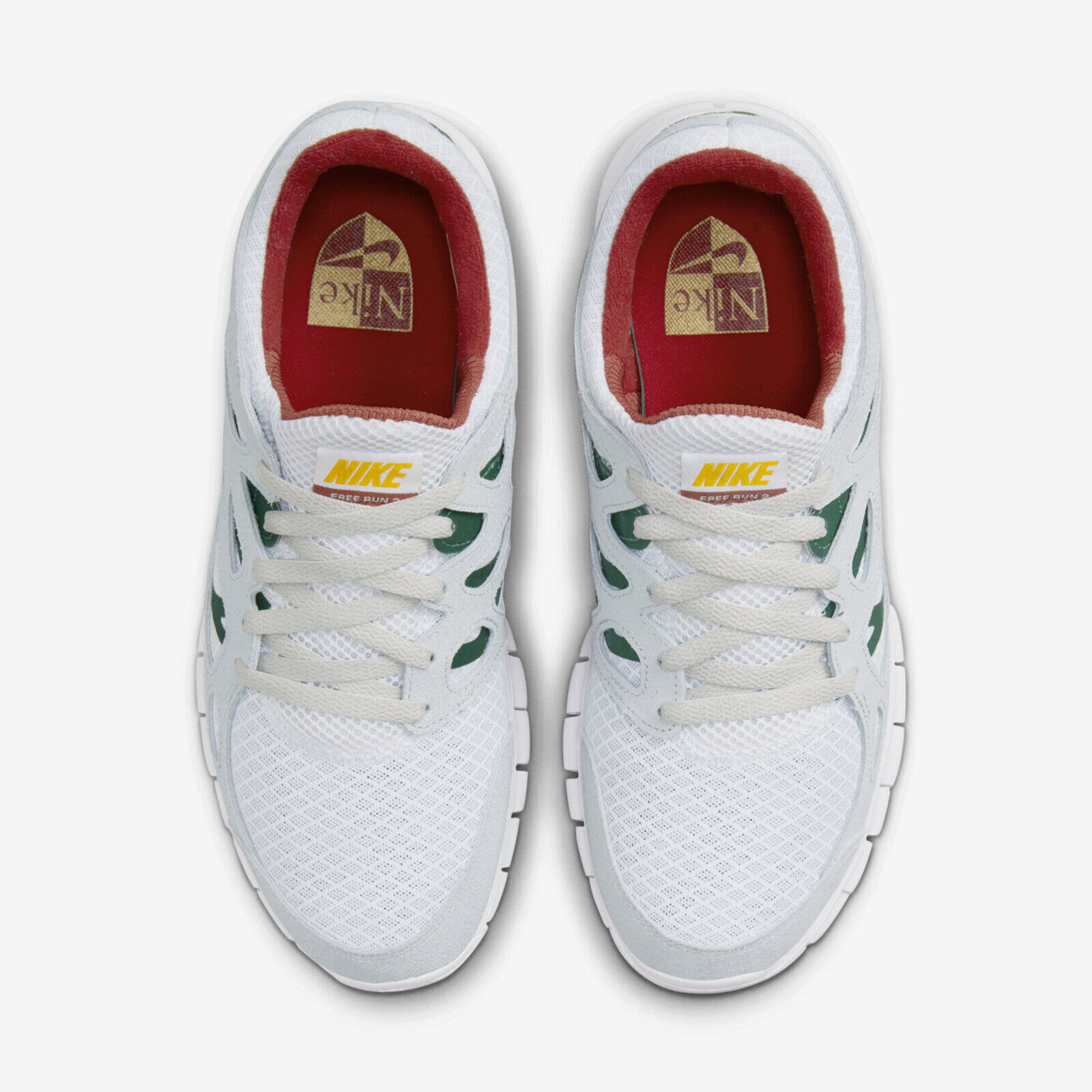 Nike/耐克 Free Run 2 男子赤足轻便缓震切割底跑步鞋 537732-102 - 图1