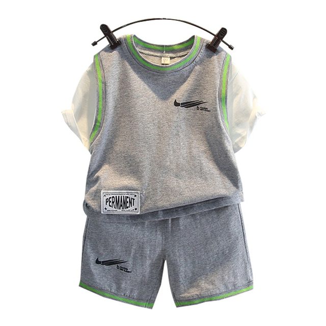 Boys' summer clothes fashionable and fashionable 2024 new basketball uniform