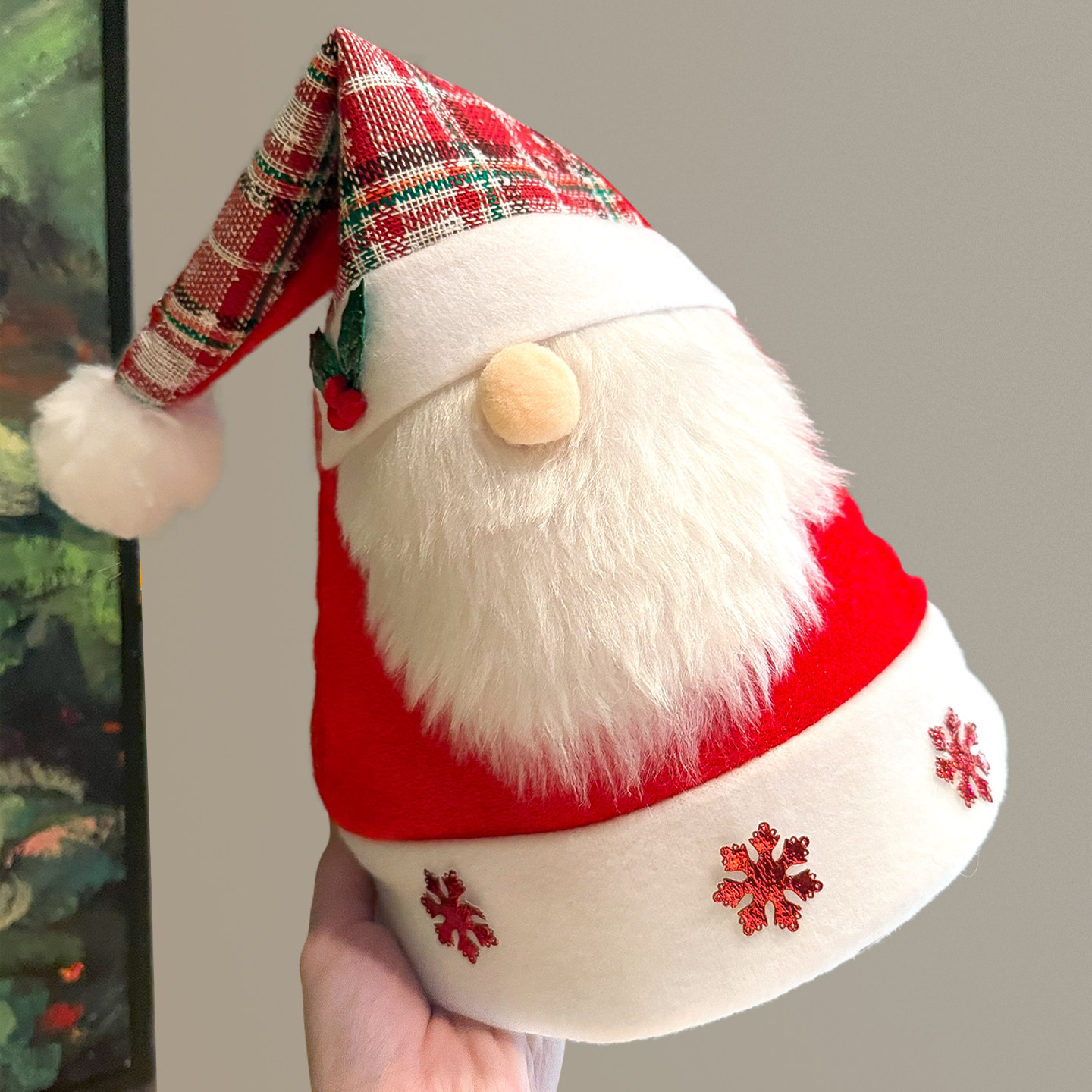 圣诞节礼物头饰红色圣诞帽毛绒可爱圣诞老人帽子成人儿童拍照装扮,淘宝优惠券,粉丝福利购,淘宝优惠卷