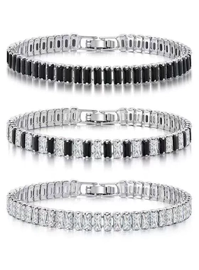 欧美嘻哈锆石手链男款潮牌高级