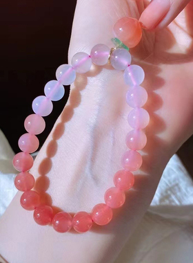 女款天然渐变非红南红玛瑙手链