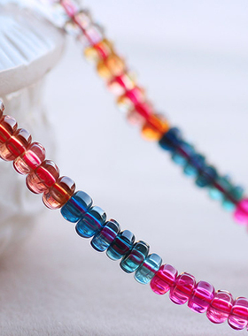 红绿蓝西瓜一物一图证书碧玺塔链