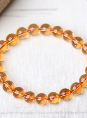 巴西单圈礼物日韩风天然黄水晶