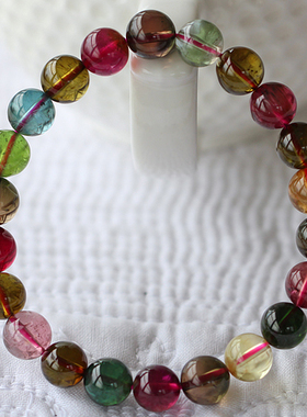 一物一图玻璃体证书碧玺手串