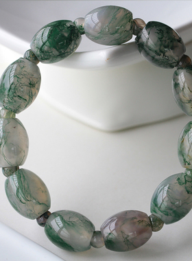 碧雅水草玛瑙手链一