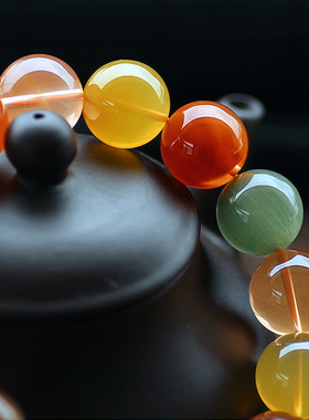 碧雅彩发晶手链正品送送家人证书