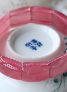 一物一图马达加斯加粉水晶手链