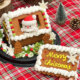 Christmas Gingerbread House Cookie Cake Decoration Finished Set