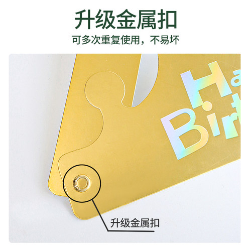 生日帽折叠皇冠帽2025新款派对帽子儿童成人宝宝生日蛋糕头饰批发 - 图2