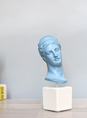 希腊狩猎女神书房艺术风软装饰品