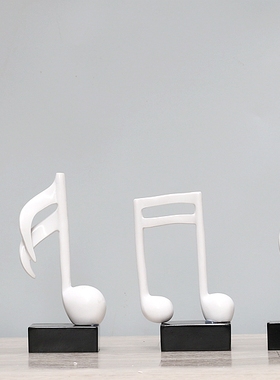 创意五线谱音符摆件钢琴房装饰品