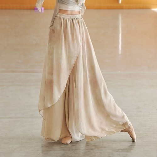 古典舞服装飘逸宽松裙裤阔腿裤女中国舞演出服舞蹈裤子汉唐舞 - 图0