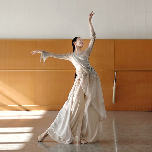 古典舞服装飘逸宽松裙裤阔腿裤女中国舞演出服舞蹈裤子汉唐舞 - 图2