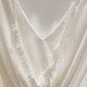 2026 ເສື້ອຍືດຄໍຄໍ V-neck lace slimming ໃຫມ່ຂອງເກົາຫຼີ 2026 splicing chiffon ແຂນສັ້ນສໍາລັບແມ່ຍິງໃນລະດູຮ້ອນ