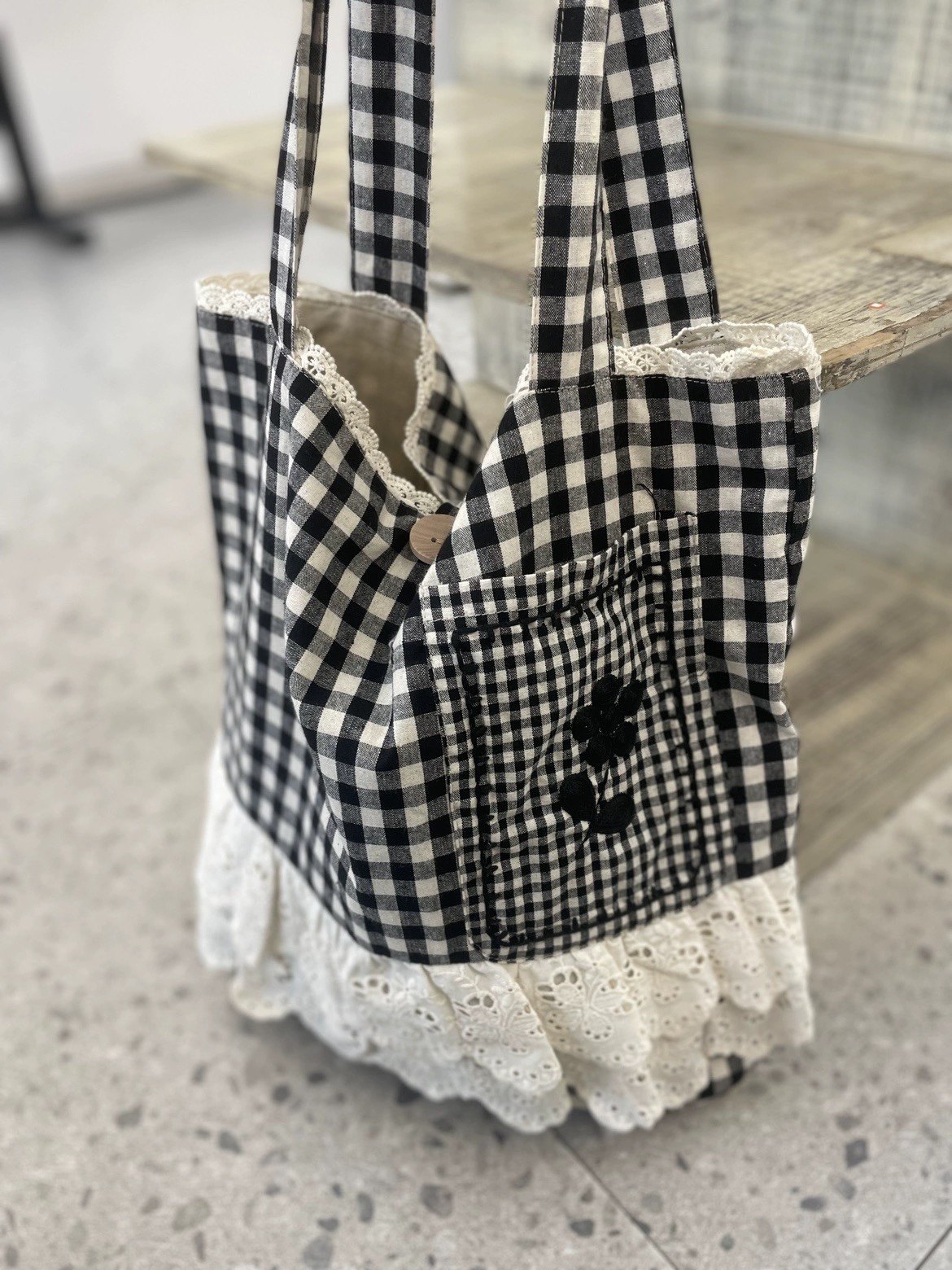 森系蕾丝花边拼接森女特色唯美气质单肩包手提包包复古手袋,淘宝优惠券,粉丝福利购,淘宝优惠卷