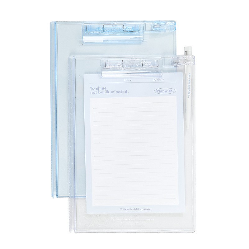 PlanWith高颜值透明质感垫板夹 文件夹书写垫板ins风高透文件板夹 - 图3