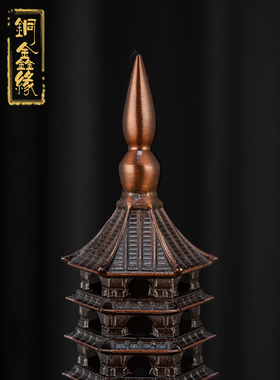 新款六面有字13层文昌塔摆件
