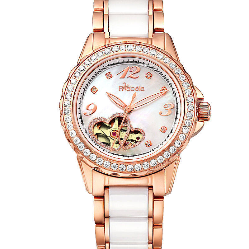 瑞贝拉女士全自动防水时尚机械表 rebela国产腕表