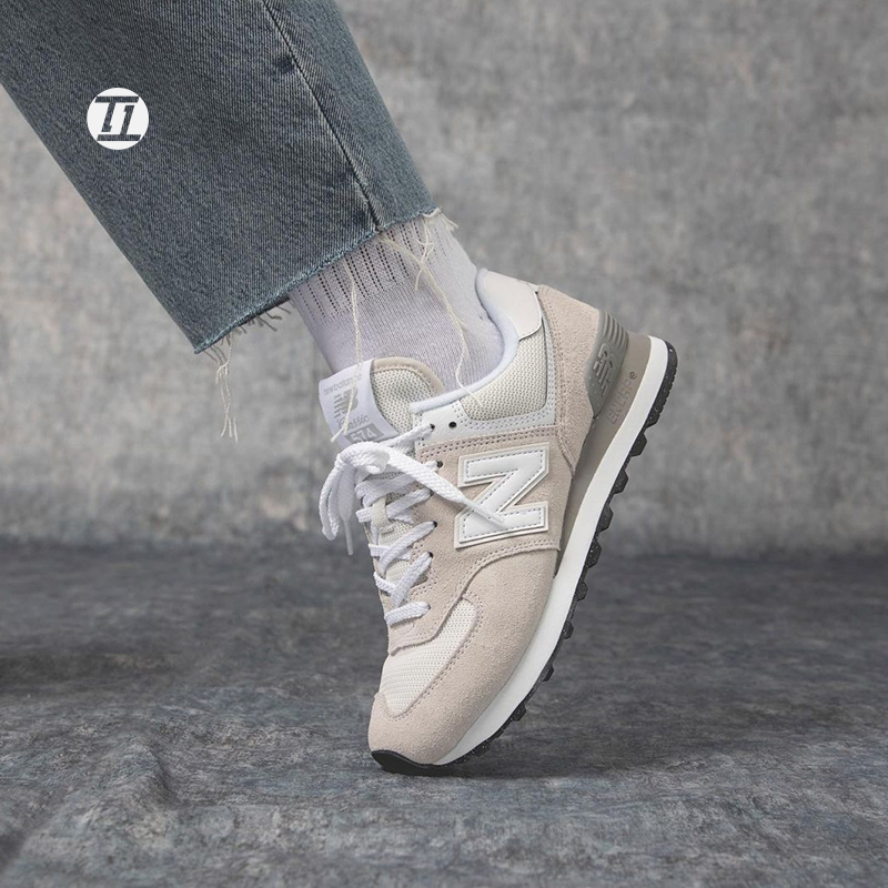 NEW BALANCE/NB 574复古常青款元祖灰男女鞋休闲跑鞋 ML574EGG - 图2