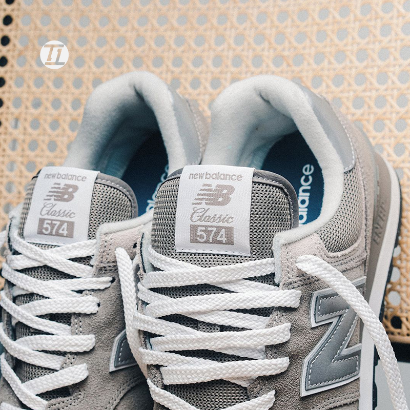 NEW BALANCE/NB 574复古常青款元祖灰男女鞋休闲跑鞋 ML574EGG-图0