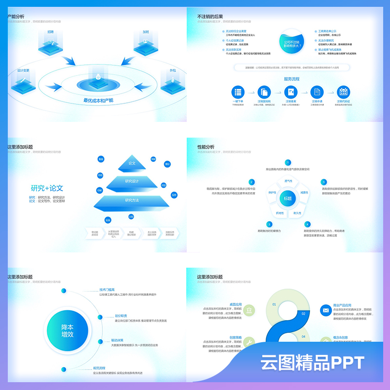 PPT模板蓝色科技学术答辩流程汇报结构数据逻辑图互联网素材模版 - 图2