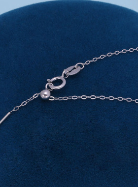 DIY珍珠配件s925纯银多功能硅胶球调节o字链项链颈链锁骨链配饰品