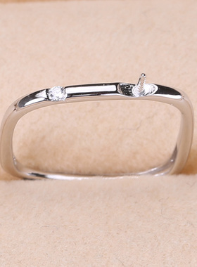 diy方形两用款手工制作戒指吊坠