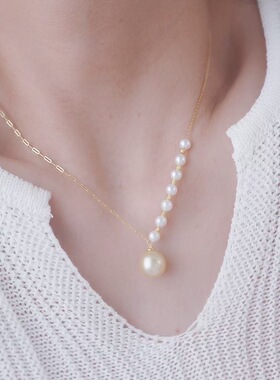 s925纯银银饰项链带针手工diy制作串珠饰品套链吊坠十字链一体链