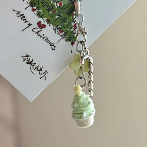 【纸杯圣诞树】ccd挂绳手作串珠自制少女心ins风手机链可爱咕挂链 - 图1