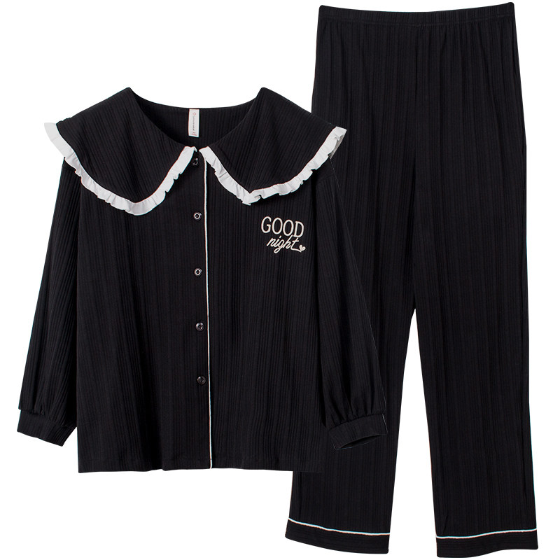 黛梦思全棉情侣春秋季长袖男士睡衣 黛梦思睡衣/家居服套装