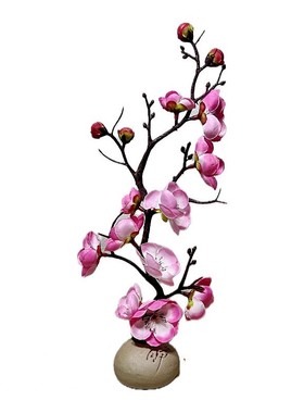 仿真小樱花桃花茶花摆盘造景摆件