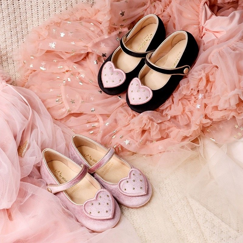 little winkaa小温卡女童公主鞋皮鞋魔术贴真皮小皮鞋舞蹈鞋 - 图0